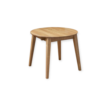 Стіл RoundNew 90/130 розкладний ясен лак