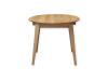 Table Casanova 90/130 ash lacquer modern, extendable, wooden table for the kitchen or living room
