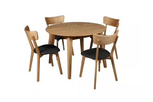 Casanova kitchen set by Blick: table and chairs in Scandinavian style