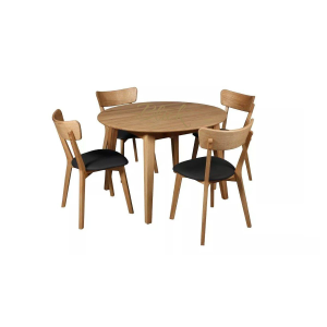 Casanova kitchen set by Blick: table and chairs in Scandinavian style