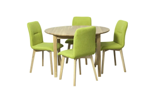 Table Casanova New 1100/16000 ash lacquer and chairs Dayna 4 pcs. ash & enlg, dining, kitchen, folding, table and chairs