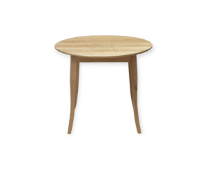 Стіл RoundWave D900 ясен лак не розкладний