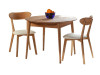 Table Adam ash and Chairs West 2 pcs. ash & soft white