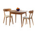 Table Adam ash and Chairs West 2 pcs. ash & soft white