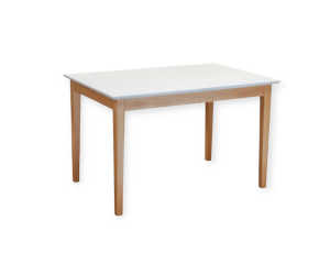 Table Best 120/160 80 ash white+lacquer