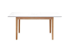 Table Best 120/160 80 ash white+lacquer