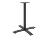Опора для столу Loft X 53421 72 Black - металеві меблеві опори в стилі Loft