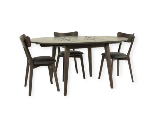 Table RoundNew 110(160) folding ash varnish wenge