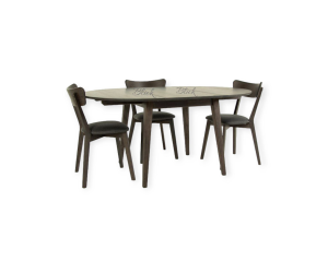 Table RoundNew 110(160) folding ash varnish wenge