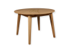 Стол Casanova 110/160 ясень лак и Стулья Victor 4 шт. ясень лак & soft grey деревянный, круглый, современный, раскладной  стол и стулья для кухни