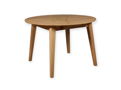 Стіл RoundNew 110/160 ясен лак та стільці Dallas 4 шт ясен soft black