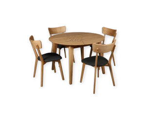 Стол RoundNew 110(160) розкладний дубовий фінішне покриття маслом