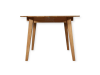 Стол Casanova 110/160 ясень лак и Стулья Victor 4 шт. ясень лак & soft grey деревянный, круглый, современный, раскладной  стол и стулья для кухни