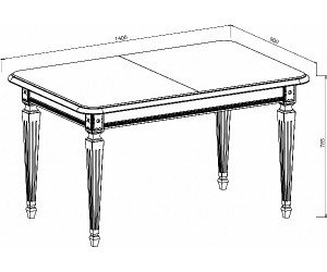 Floris White & Silver table 