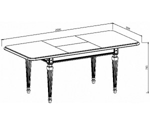 Floris White & Silver table 