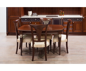 Стіл NeaPoliTano Chocolate & Argento 