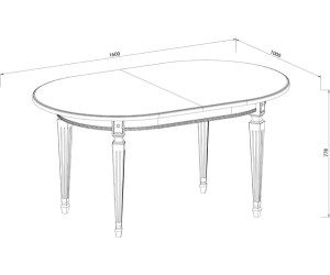 Napolion White & Argento table 