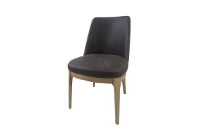 Стілець Best Chair ясен & soft ameli brown  сучасний, дерев'яний, стілець крісло з м'яким сидінням та спинкою