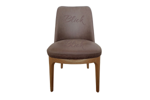 Досліджуйте стильний стілець "Бест" з ясена з лаковим тонуванням під дуб та м'якою оббивкою Ameli Brown від Blick