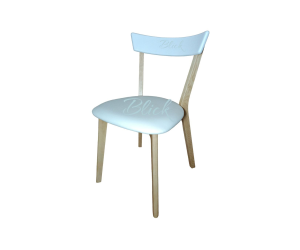 Стул West ясень лак & софитель белий  мягкое белое сидение