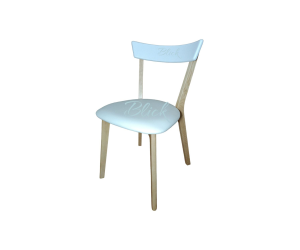 Стул West ясень лак & софитель белий  мягкое белое сидение