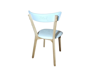 Стул West ясень лак & софитель белий  мягкое белое сидение