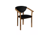 Alex chair oak nat oil & soft black