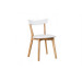 Chair West Lw ash varnish & sof white