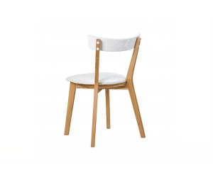 Chair West Lw ash lacquer & sof white