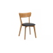 Chair Dalas ash varnish & soft black from the furniture factory BLICK