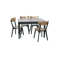 Стілець Dalas ясен black & rustic hard