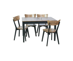 Стілець Dalas ясен black & rustic hard