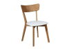 Chair Dalas ash lacquered & soft white