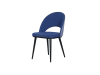 Blick Diana chair with upholstered back ash & soft blue