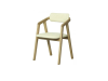 Modern Art chair ash lacquer & soft beige
