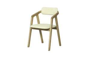 Modern Art chair ash lacquer & soft beige