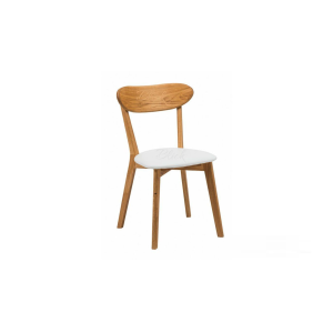 Chair West ash lacquer & soft white