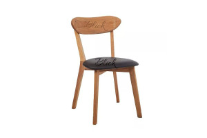 Chair West ash lacquer & soft black