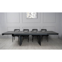 Стіл ЛЕО чорний мат 1800/2960×750 ноги графіт
Стіл ЛЕО чорний мат 1800/2960×750 ноги графіт