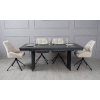 Стіл ЛЕО чорний мат 1800/2960×750 ноги графіт
Стіл ЛЕО чорний мат 1800/2960×750 ноги графіт