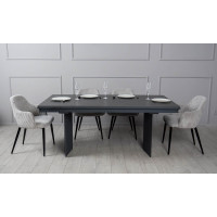 Стіл ЛЕО чорний мат 1800/2960×750 ноги графіт
Стіл ЛЕО чорний мат 1800/2960×750 ноги графіт