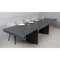 Стіл ЛЕО чорний мат 1800/2960×750 ноги графіт
Стіл ЛЕО чорний мат 1800/2960×750 ноги графіт