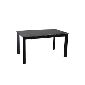 Стіл ЛАРС чорний мат 1200/1700×750 ноги чорні