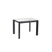 
Стіл Ларс обідній розкладний 1000/1400х750х750 білий глянець чорні ноги