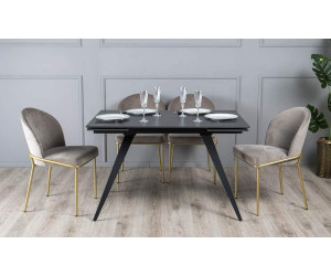 Стіл АСПЕН сірий мат 1800/2600×750 чорні ноги
Стіл АСПЕН сірий мат 1800/2600×750 чорні ноги