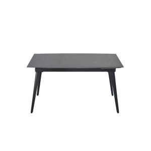 Стіл ЛЮКС чорний мат 1400/2000х900х760 чорні ноги