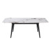 
Стіл ЛЮКС білий глянець 1400/2000х900х760 чорні ноги